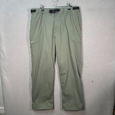 Snow Peak Mens Size XL Green Takibi Lightweight Cargo Pants