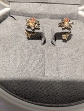 Clogau Gold 9ct Yellow & Rose Gold  Daffodil Stud Earrings