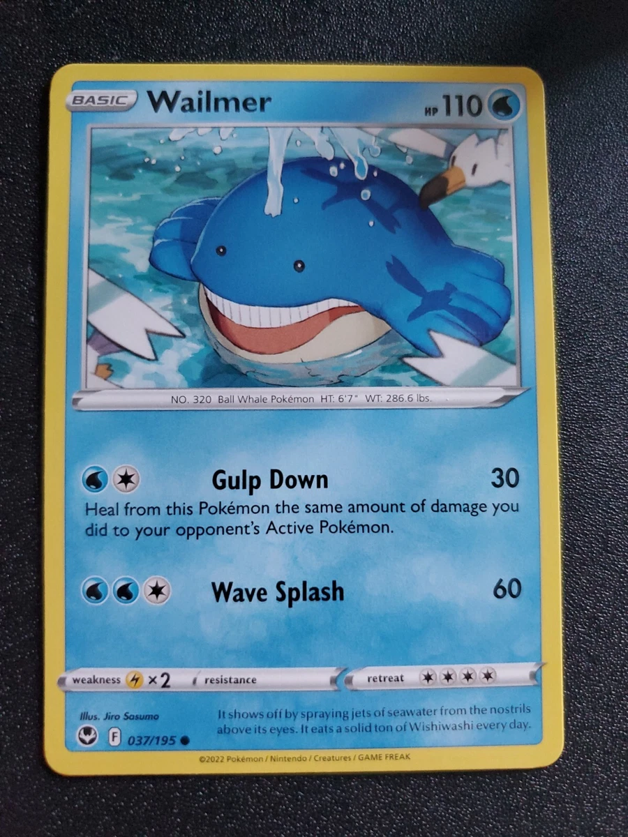 Pokémon Silver Tempest Wailmer Common Card 037/195 NM | eBay