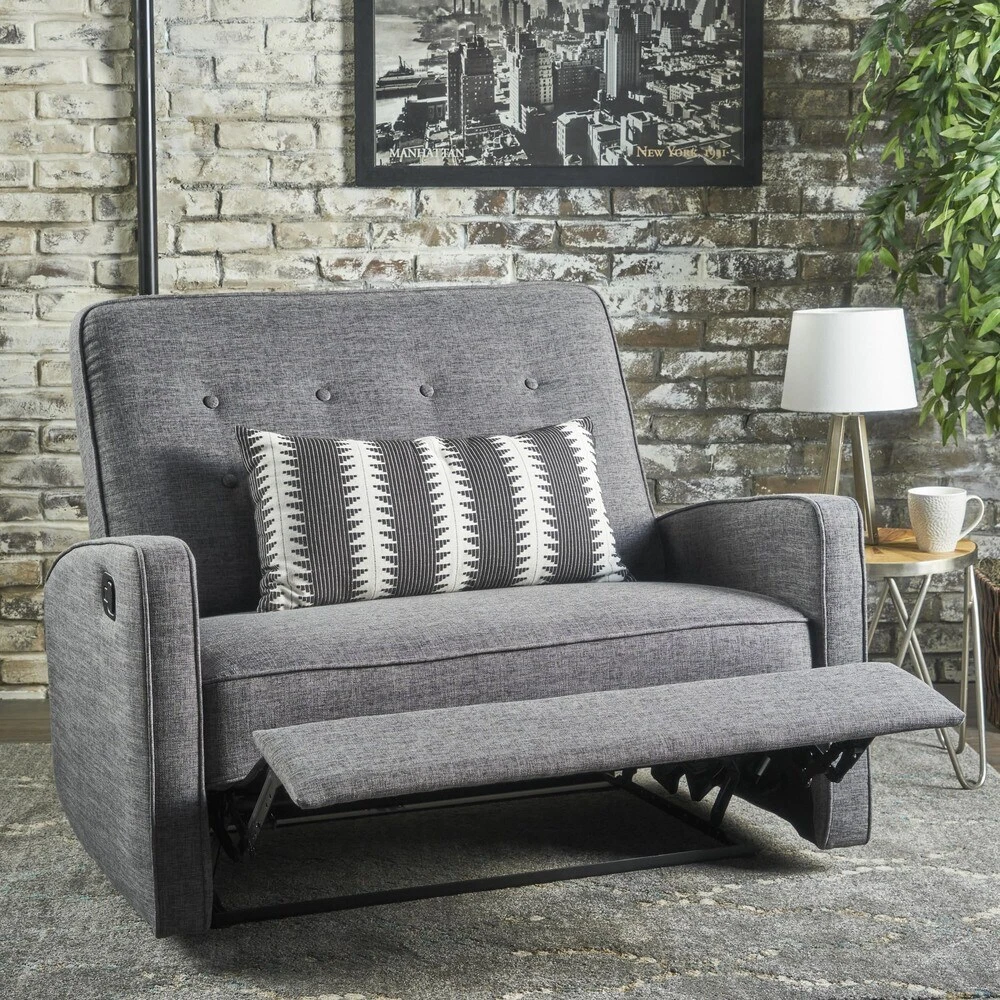 Grey oversized recliner on sale chair