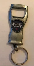 NEW Samuel Adams Boston Lager Double Sided Beer Bottle Opener Key Chain Metal