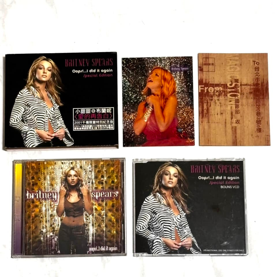Britney Spears 2000 Oops I Did It Again Taiwan Ltd Box CD+VCD
