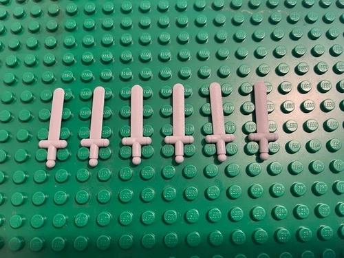 LEGO 6 Vintage Light Gray  Weapon Sword, Shortsword castle New