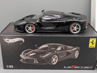 Modellautos 1:18 Hot Wheels Elite Ferrari LaFerrari Black in OVP