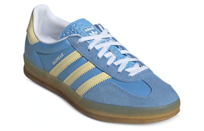 Size 8 - Adidas Gazelle Indoor Blue Burst Yellow W for sale online