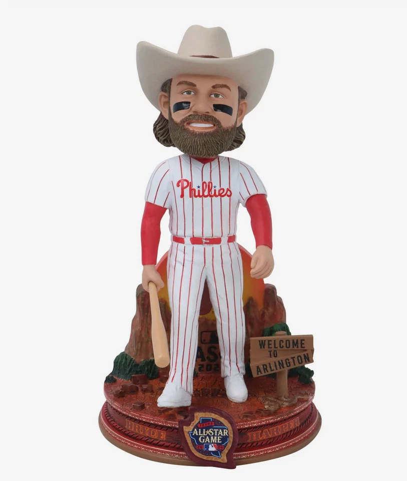 Bryce Harper Philadelphia Phillies 2024 All-Star Cowboy Bobblehead- Ltd Ed 96!! - Image 3 of 4