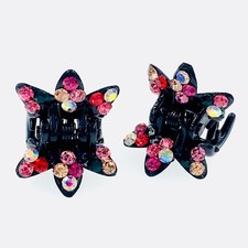 Acrylic Hair Claw Clip Jaw use Swarovski Crystal Hairpin Elegant Multi Color