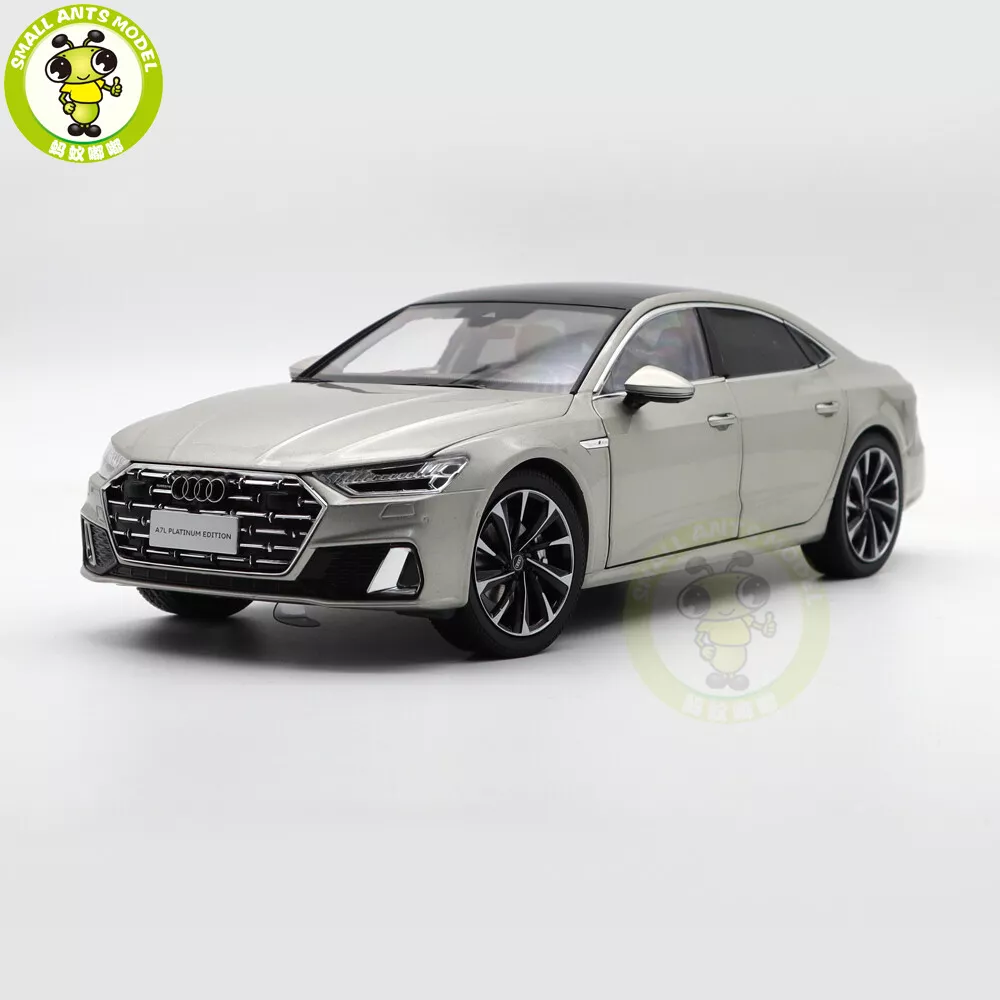 1/18 Audi A7L A7 2021 Gold Diecast Model Toys Car Gifts For Friends Father