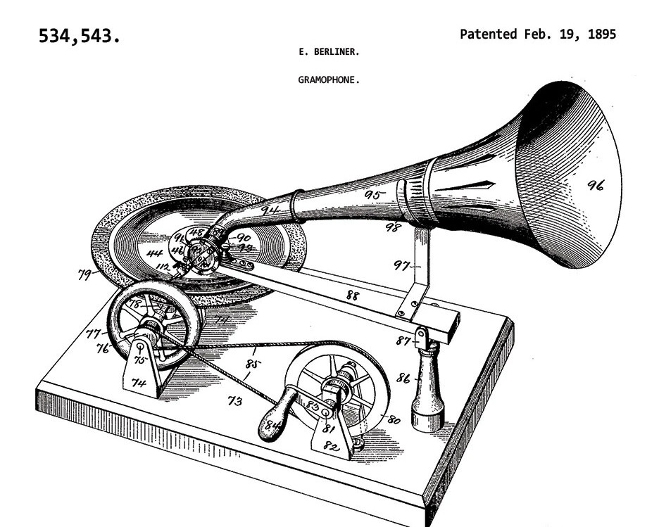 Emile Berliner 8X10 Photo Picture inventor gramophone disc record