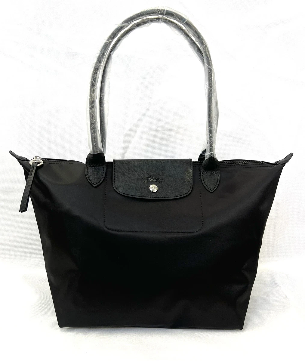 New Longchamp Le Pliage Neo 1899 Black Top Handle Large Bag