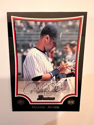 DEREK JETER New York Yankees 2009 Bowman #80 MLB HOF Hall of Fame Legend