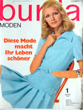 altes Burda Modeheft Ausgabe 1 von 1970 komplett mit Anleitung + Schnittmuster