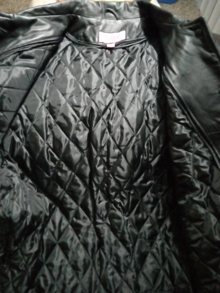 Excelled Black Leather Jacket w/removable lining Sz. M - Image 4 of 4