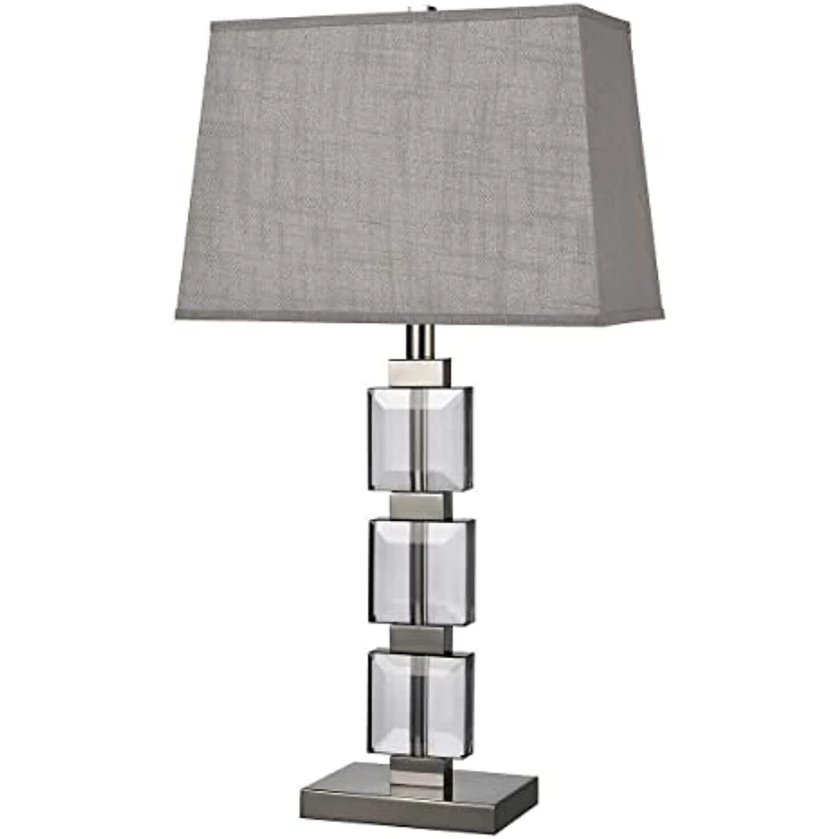 Bridgeport Designs Beveled Square Crystals Paris Table Lamp 2