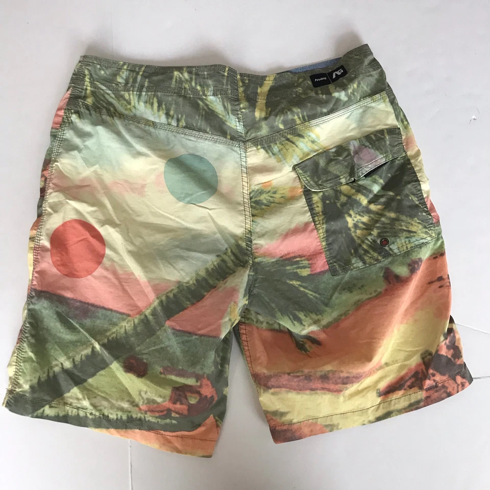 Pantalones Cortos de Tabla Analógicos 34 Para Hombres Surf Logo Bañador Retro Pin Up Años 50 Beach Resort Foto 2 de 4