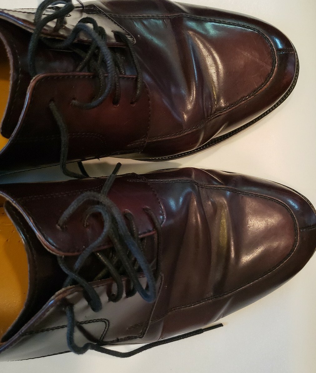 Cole Haan Mens Sz 11 Nike Air Lot Burgundy Leather Oxford 