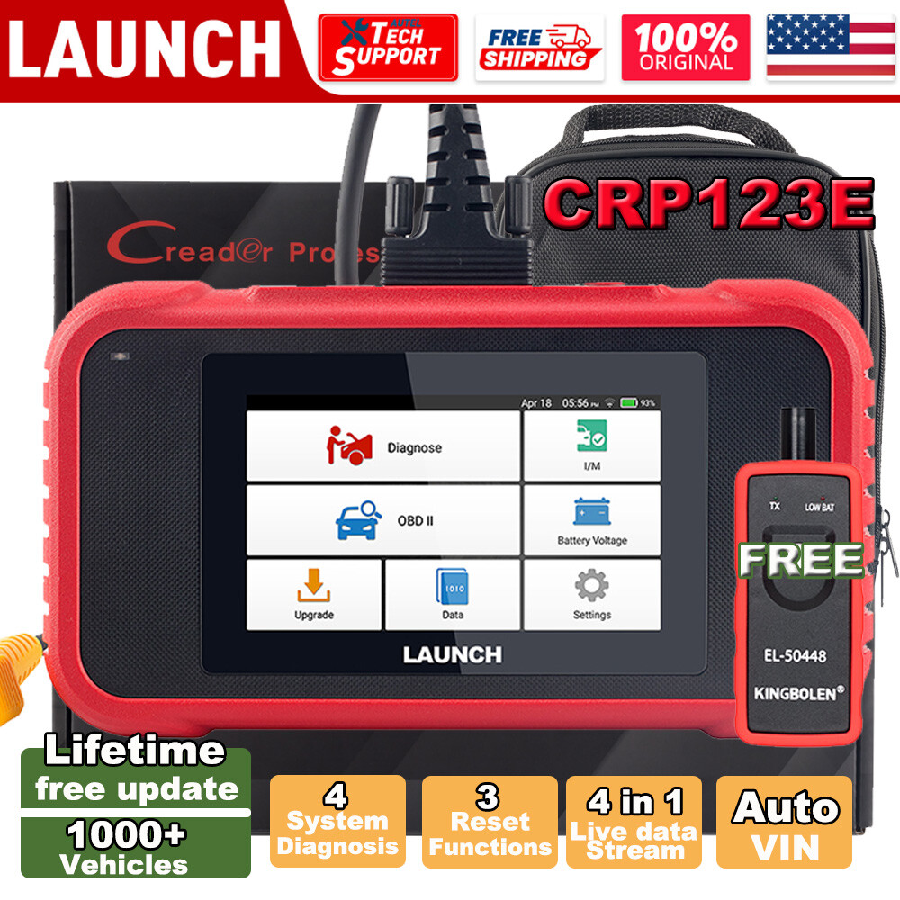 LAUNCH CRP123E OBDII Scanner for Engine ABS SRS Car Diagnostics Tool-image