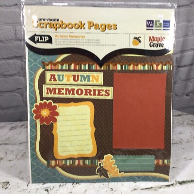 Maple Grove Premade Scrapbook Pages Autumn Memories New 
