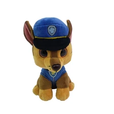 TY Beanie Boos Paw Patrol Chase 15CM Brown Blue Plush Toy