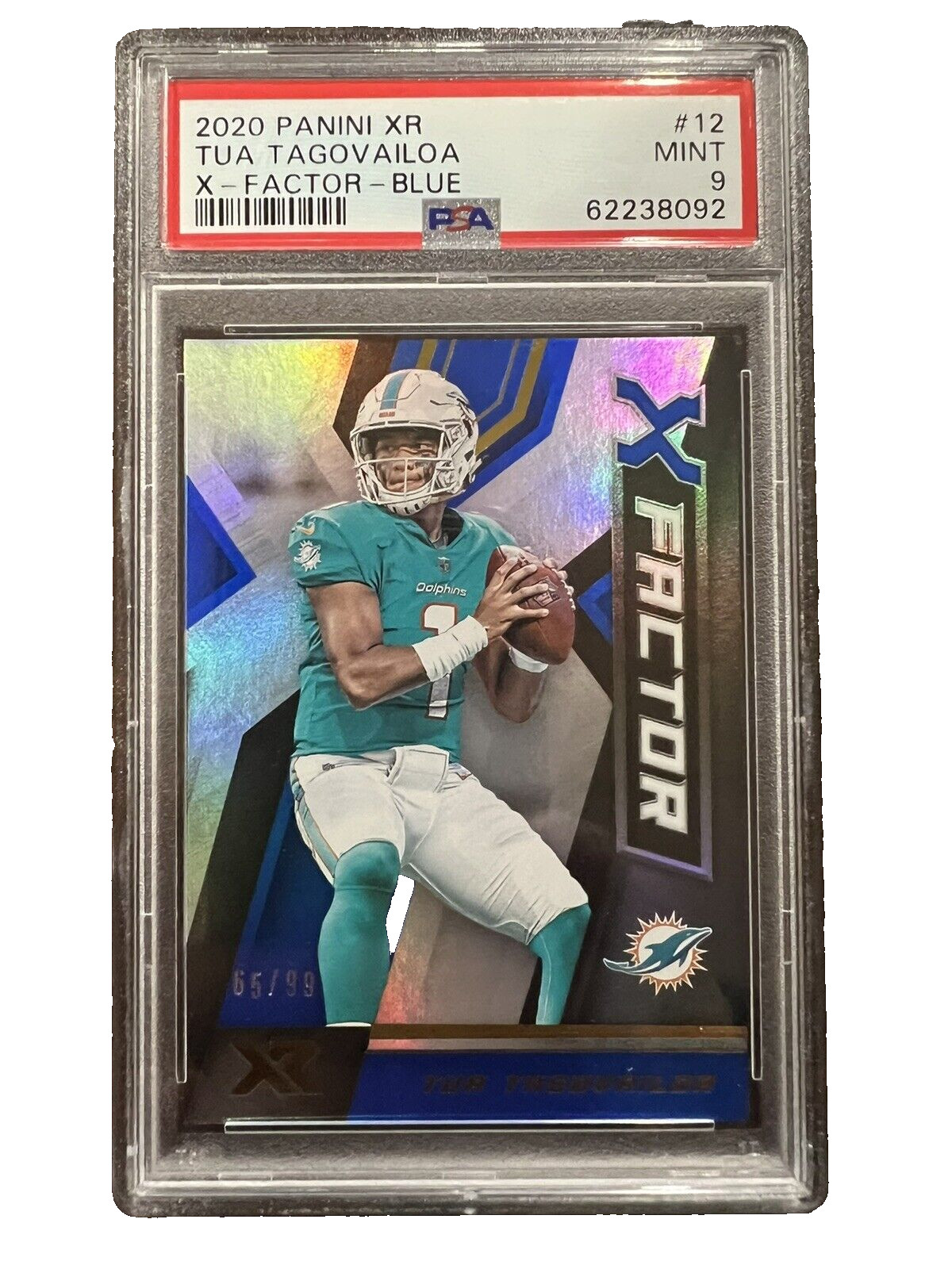 Tua Tagovailoa Panini XR X-Factor #12 Blue