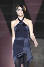 VERSACE Vintage Black Cut Out Open Back Dress 42 6 or 44 8 A/W 2006