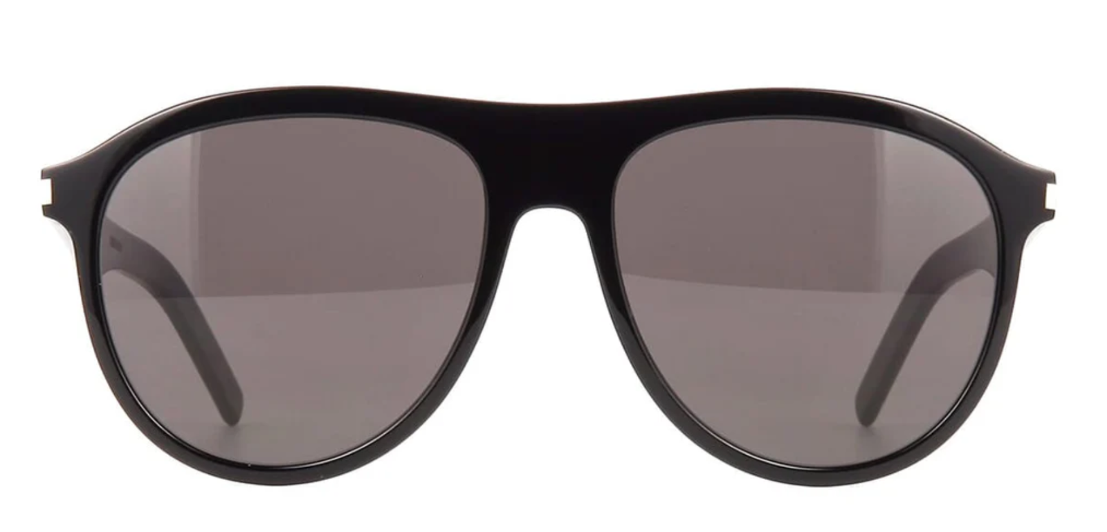 Occhiali da sole aviatore Saint Laurent SL432 SLIM 001 57mm neri oversize nuovi Italia