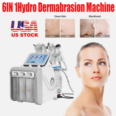 6 in 1 Facial Spa Deep Cleanser Aqua Peel Hydro Dermabrasion Beauty Machine