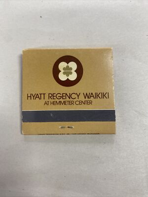 Vintage Matchbook Hyatt Regency Waikiki Unused Full