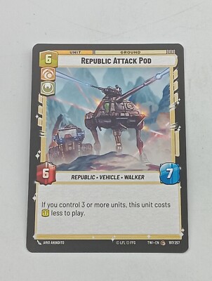 Star Wars Unlimited TCG Einzelkarte Republic Attack Pod NM