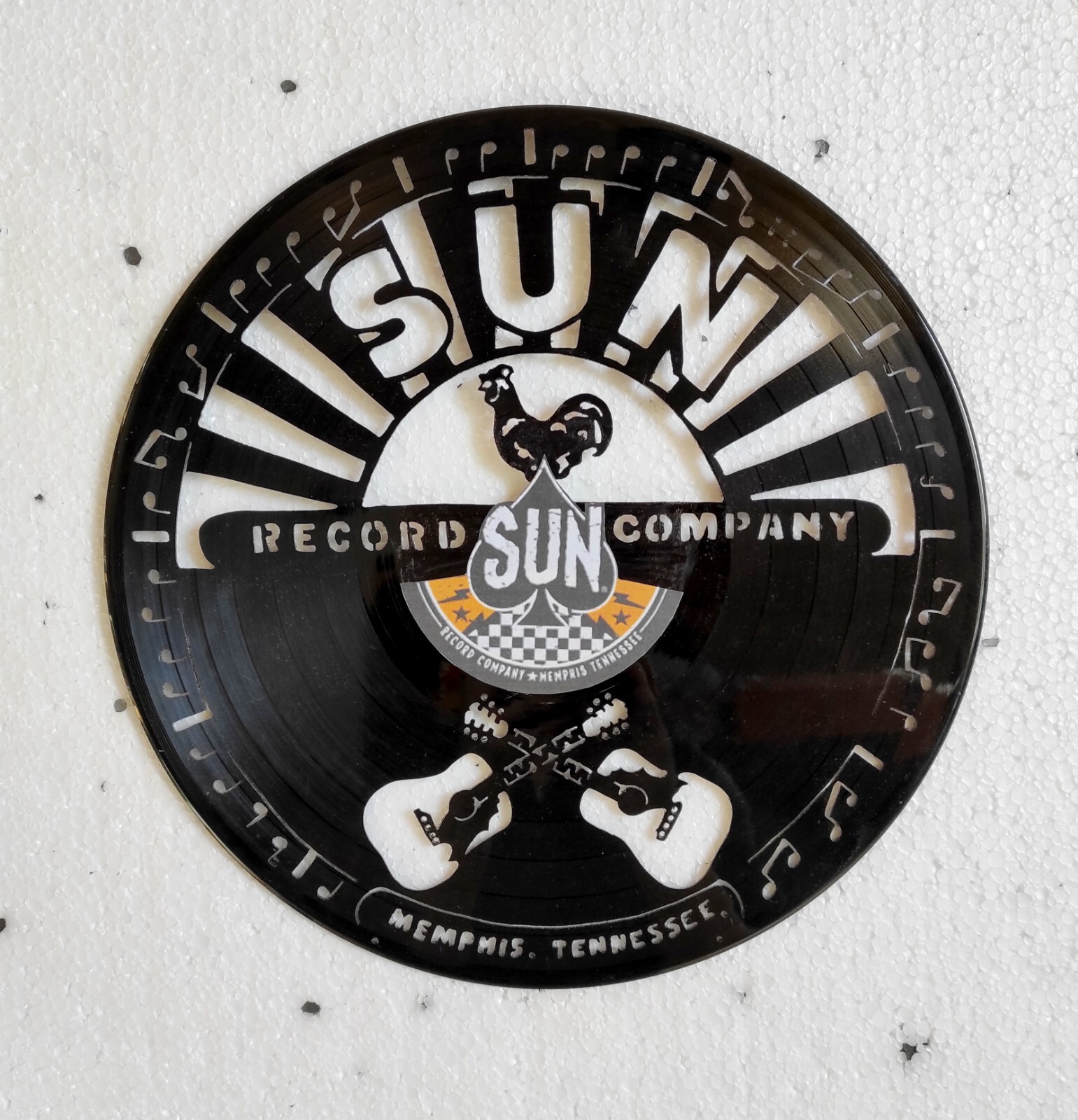 Horloge vinyle Sun Records Memphis ravivez la nostalgie du rockabilly 50s