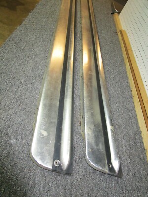 1965 corvette stamped aluminum rocker panels GM set NICE! 396 327