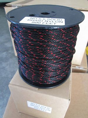 #ad 5.5 x 50 ft Starter crank rope solid braid nylon Made N USA 5.5 x 50 ft $14.99