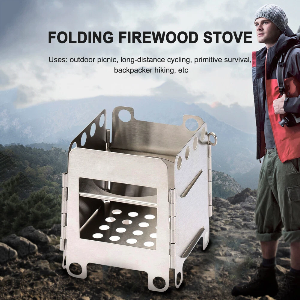 Camp Wood Burners Camping Wood Stove Compact Cooking Picnic Burner Camping  Acces | eBay
