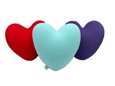 Mushy Pillows Heart Shaped Microbead Pillow Super Soft and Squishy Cover 14 X 13
