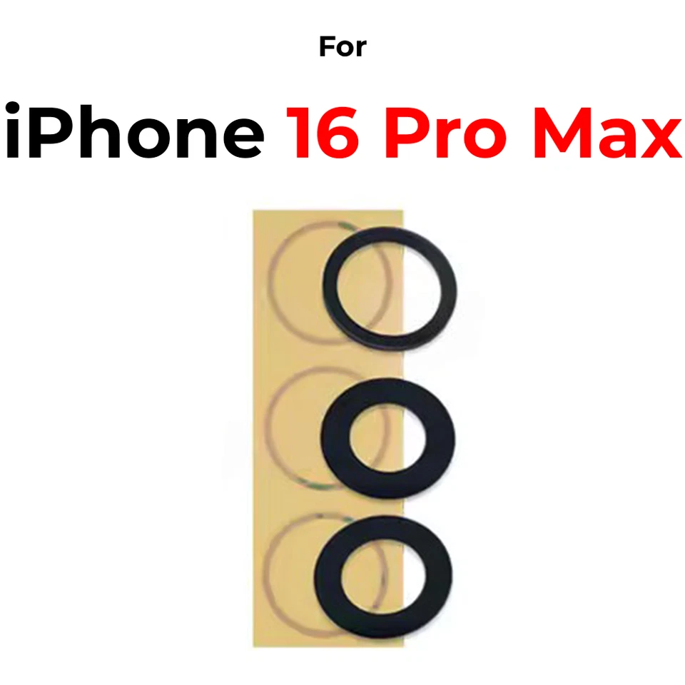 XOTEK Kamera Linse Glas für Apple iPhone 16 Pro Max Kameralinse SET Lens + Kleber