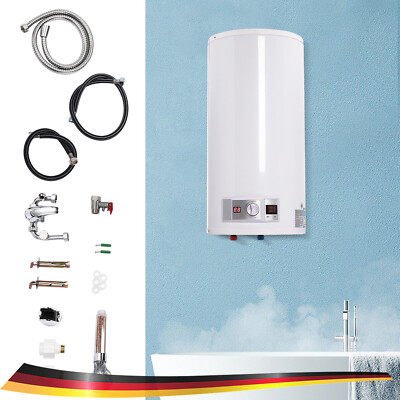 50L Elektrischer Warmwasserspeicher Boiler Wasserbereiter Gerät + Duschset DHL
