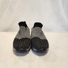 Hypersoft Sock Sneaker Women's 38 Black/Gray Slip On Breathable Comfort No-Tie