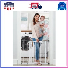 Regalo Easy Step 38.5" Baby Gate – Walk Thru w 6" Extension & Pressure Mount Kit
