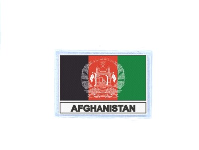 Abzeichen Patch Aufnäher Gedruckte Flagge AFG Afghanistan