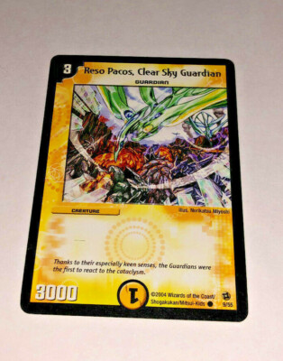 Duel Masters RESO PACOS,CLEAR SKY GUARDIAN 9/55 WOTC Wizards Coast