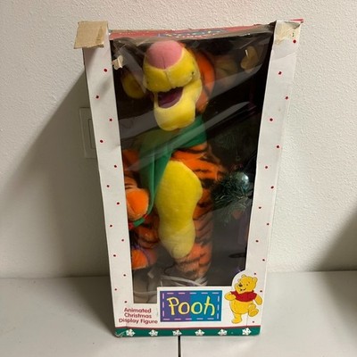 Vintage Telco Motionettes Winnie the Pooh Tigger Christmas Figure Working 1995