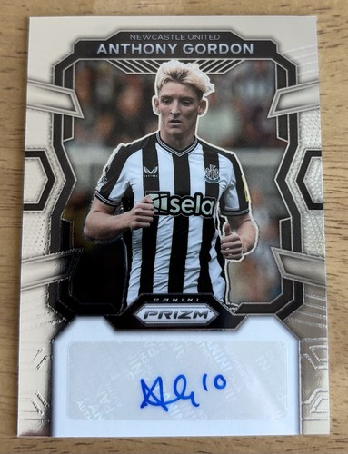 2023-24 Panini Prizm Anthony Gordon Signatures Auto Silver Newcastle United S-AG