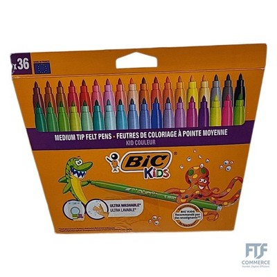 BIC Kids Filzstifte, bunt Etui de 36