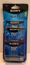 5 Pack Sony 60 Minutes Premium Mini DVC Digital Video Cassette Tapes DVM60PRL