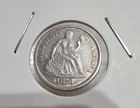 1876 Seated Liberty Dime 10c Centennial Date US Silver Coin