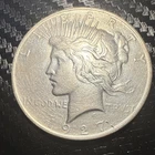 1927 US Peace Dollar $1 Silver Coin Circulated Uncertified 0.9 Fineness