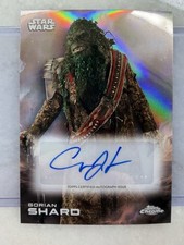 Topps 2025 Star Wars Chrome Refractor Auto Card #A-CJ Gorian Shard Carey Jones
