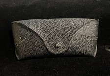 Rare Ray Ban Wayfarer Black Faux Pebble Leath...
