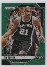 2024-25 Panini Prizm Legends Green Wave Prizm Tim Duncan #297 HOF 17uv