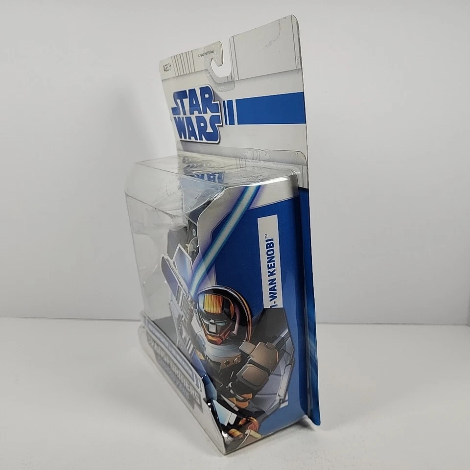 Star Wars Transformers Crossovers Jedi Starfighter/Obi-Wan Kenobi 2008 Hasbro Foto 3 de 4